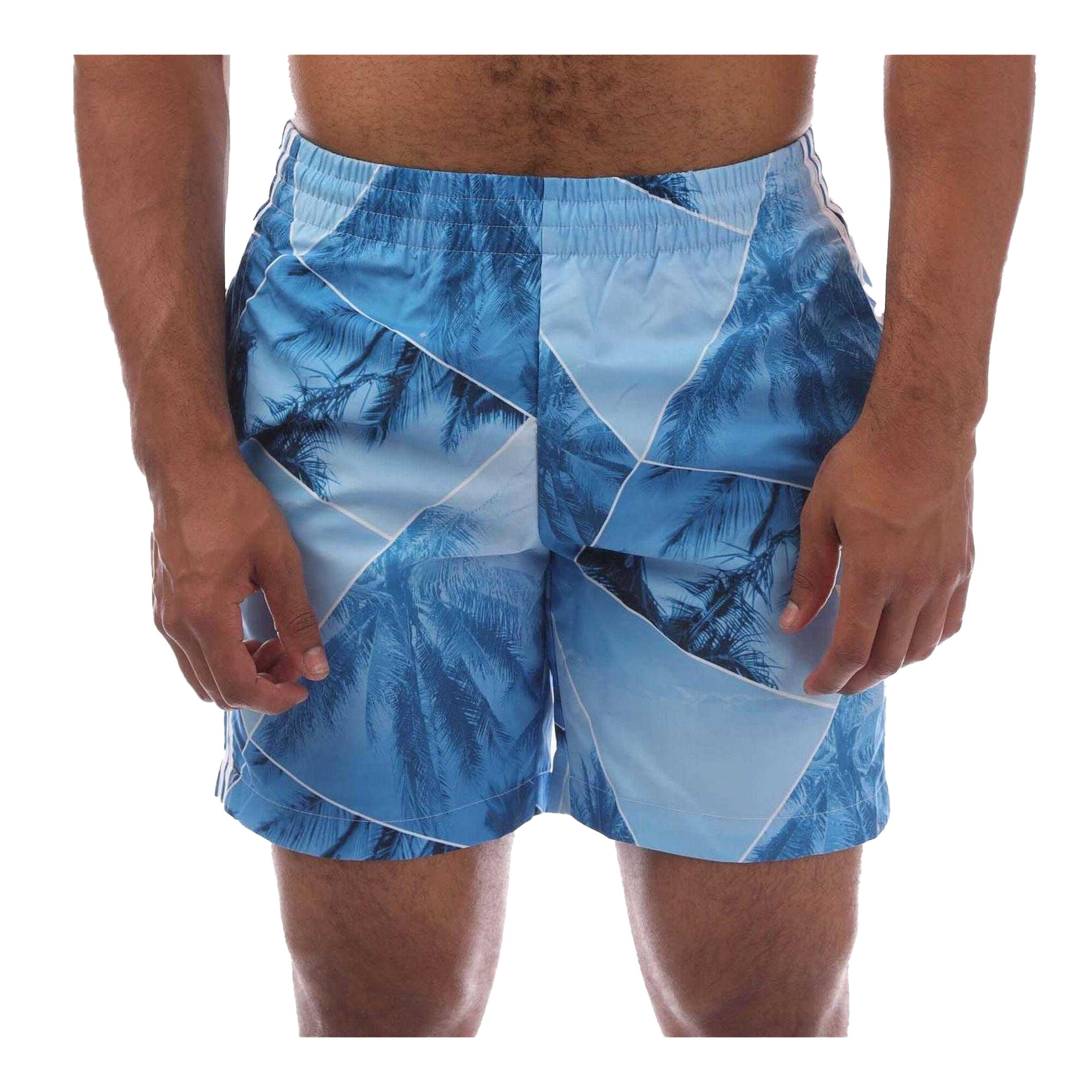 Adidas Mens Originals Palm Print Regular Swim Shorts