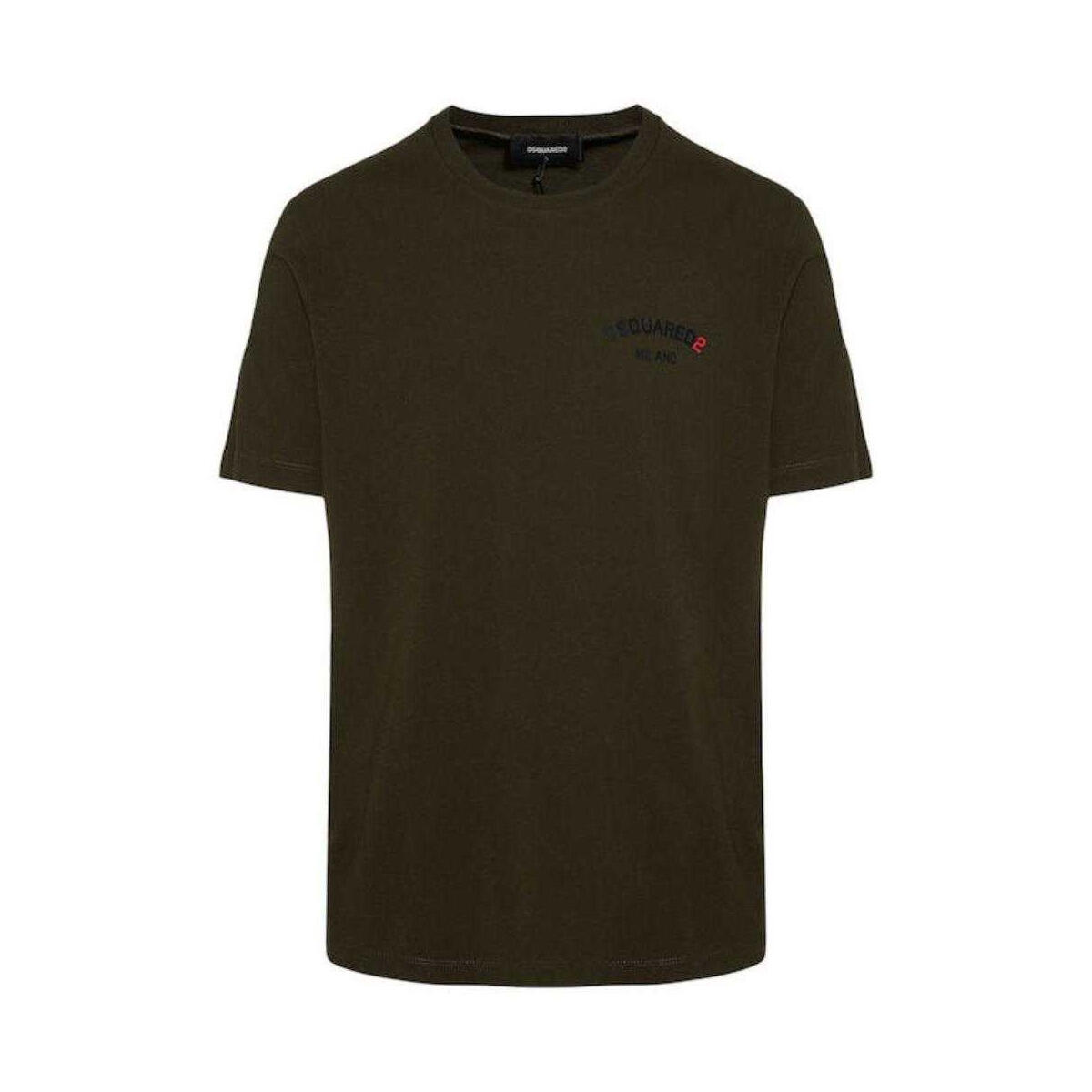 DSquared2 Unisex Adult Rubberised Logo Cotton Regular T-Shirt