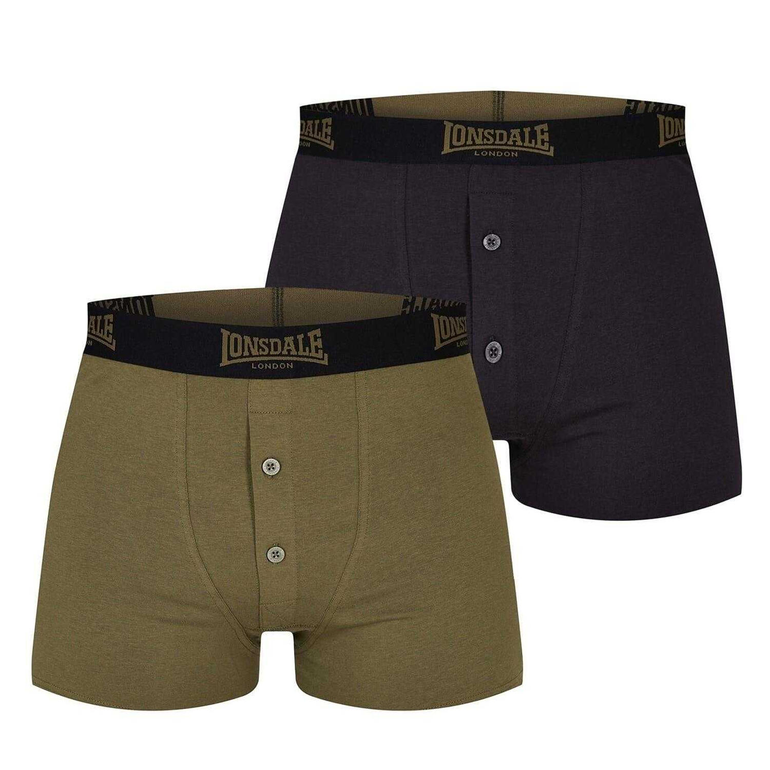 Lonsdale Mens Boxer Shorts (Pack of 2)