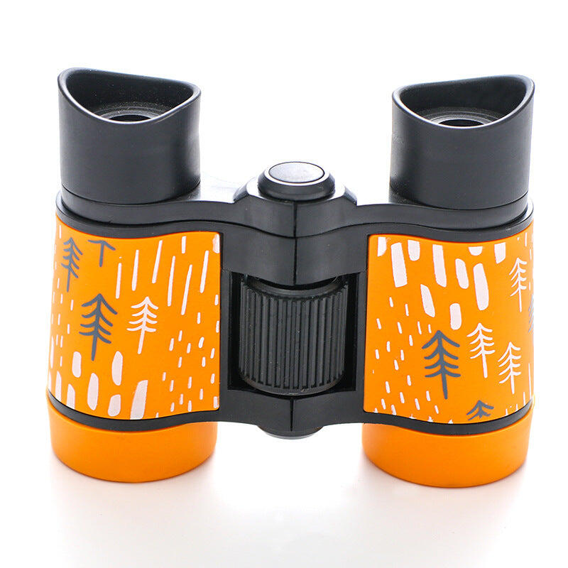 2 PCS Rubber Grip Kids Binoculars - Orange