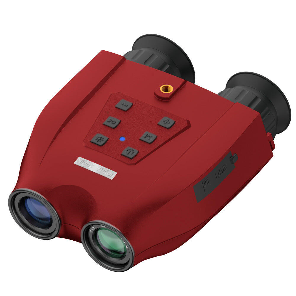 Professional 6X Zoom HD Digital Night Vision Binoculars - Red