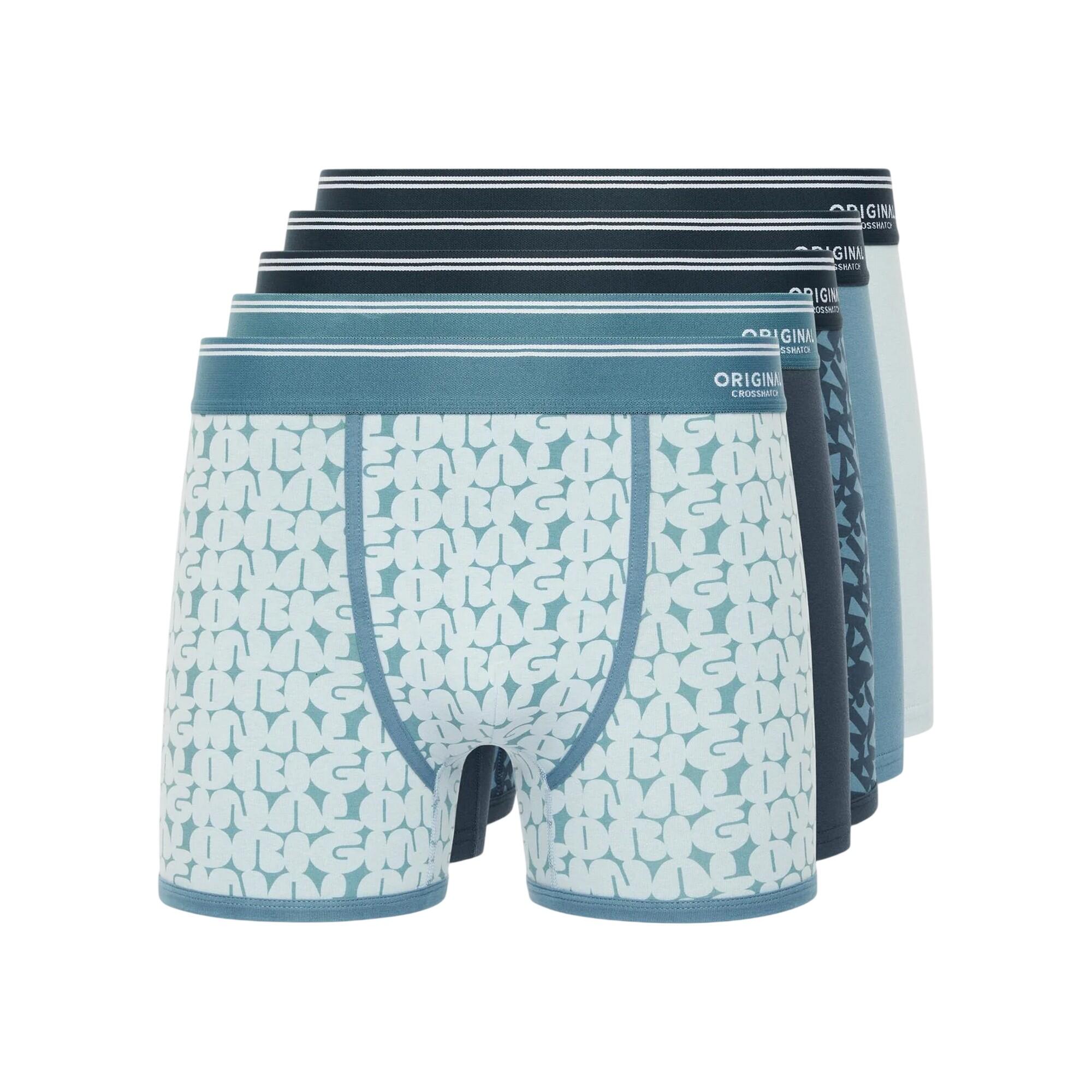 Crosshatch Mens Dringal Boxer Shorts (Pack of 5)