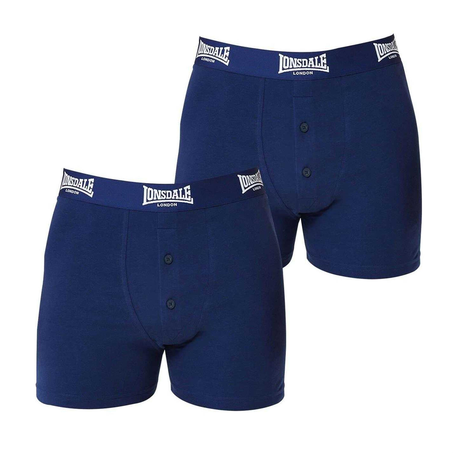 Lonsdale Mens Boxer Shorts (Pack of 2)