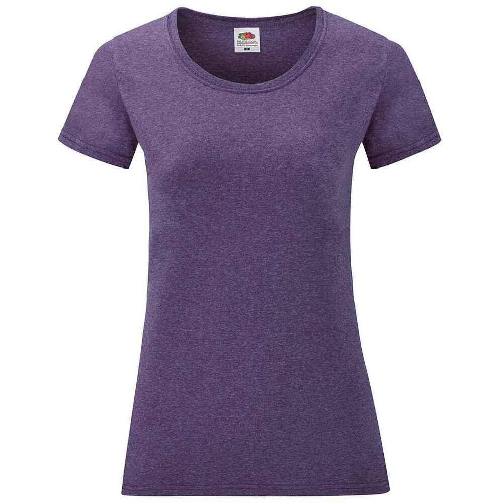 Fruit of the Loom Womens/Ladies Valueweight Heather Lady Fit T-Shirt