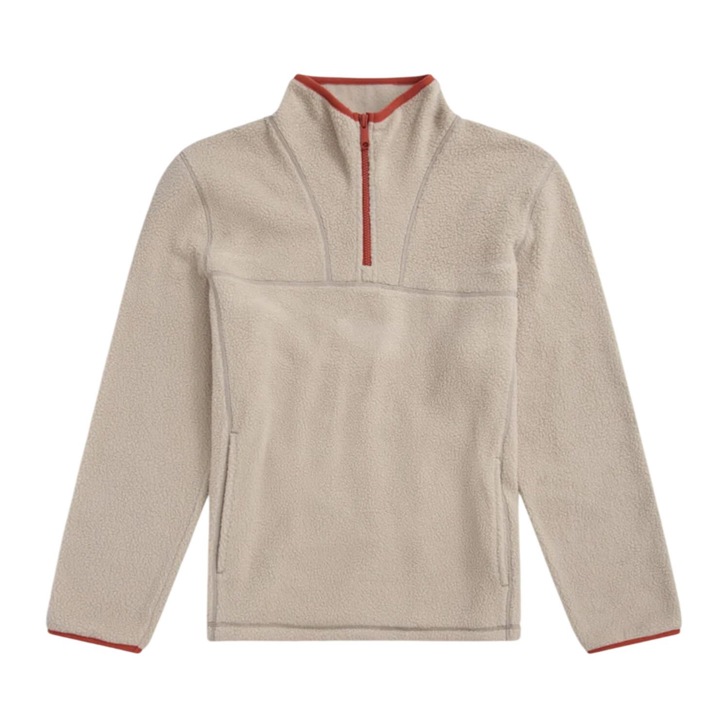 Animal Mens Alfie Contrast Detail Borg Half Zip Fleece Top