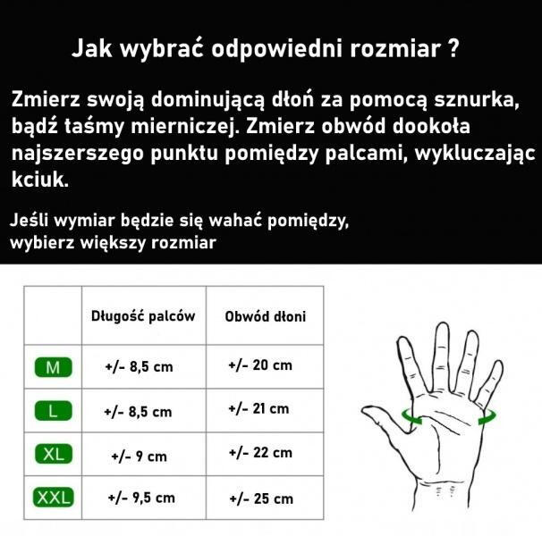 Rękawiczki rowerowe / sportowe ROCKBROS (S169-BR) czarno - czerwone 3/7