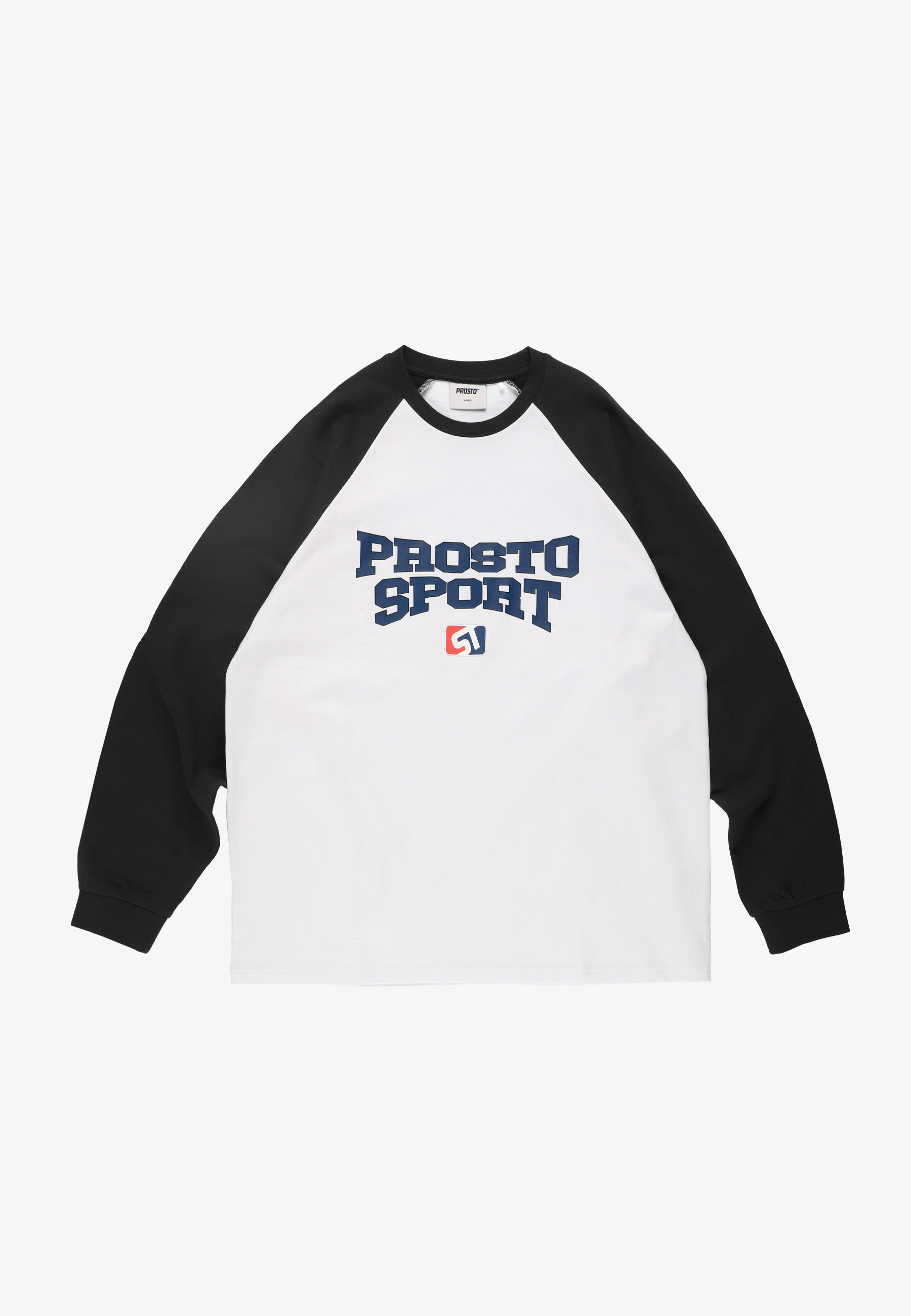 Koszulka sportowa męska Prosto Raglan Harvard z długim rękawem 3/6