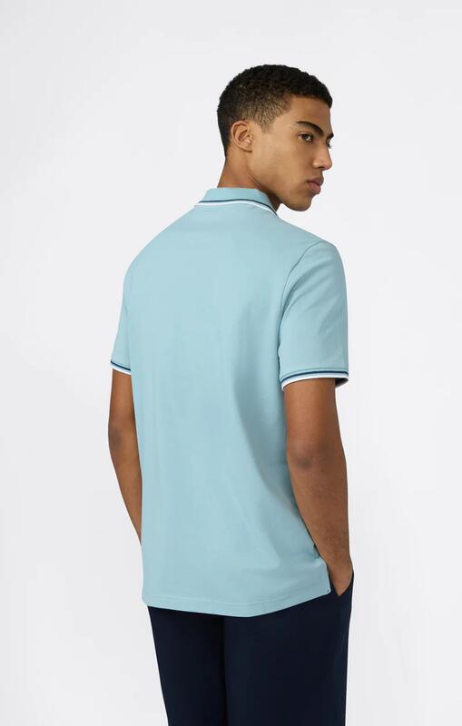 Polo uomo Champion Polo Gallery in cotone piqué Standard Fit, Azzurro XL 2/2