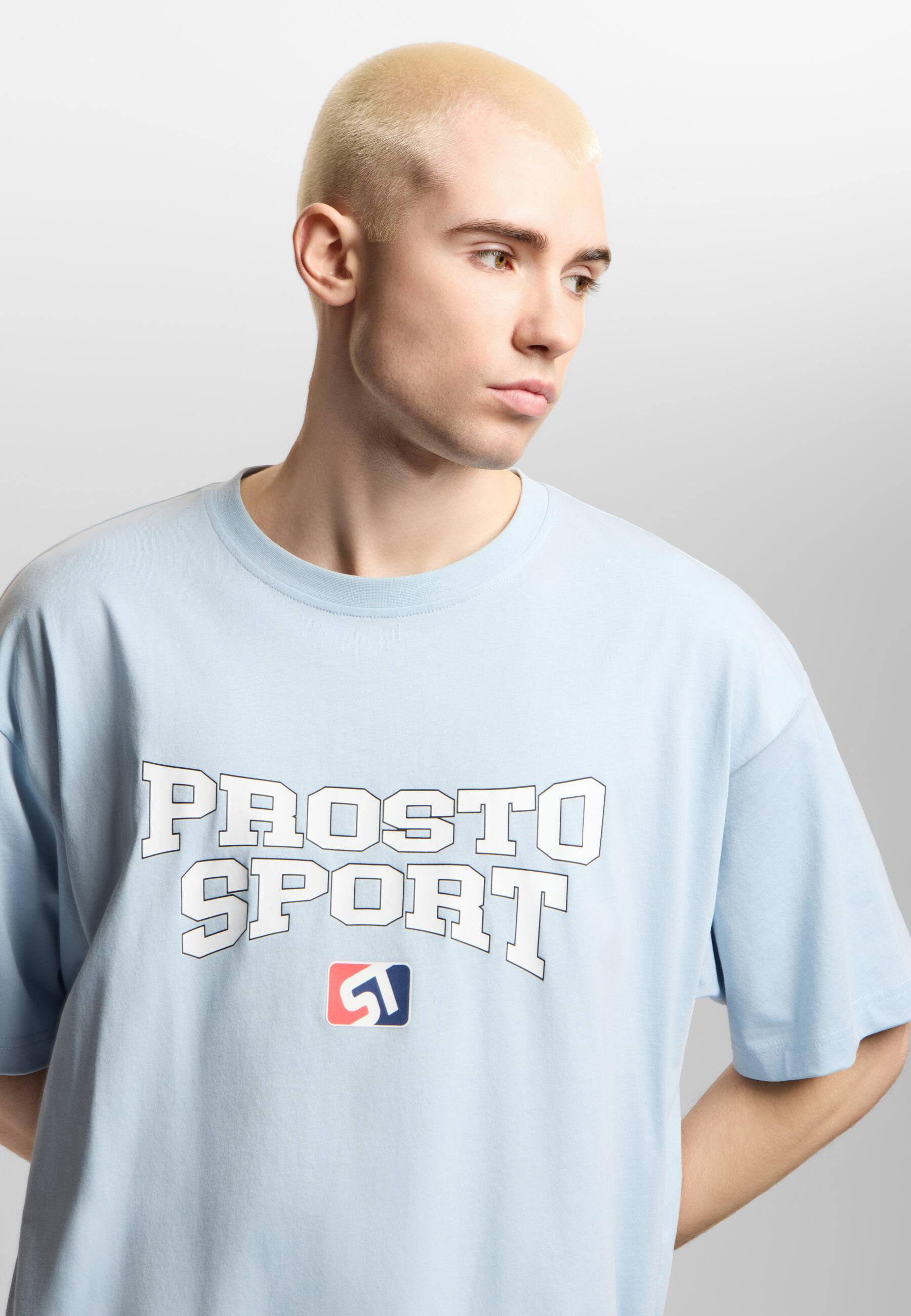 Koszulka sportowa męska Prosto Sport z krótkim rękawem