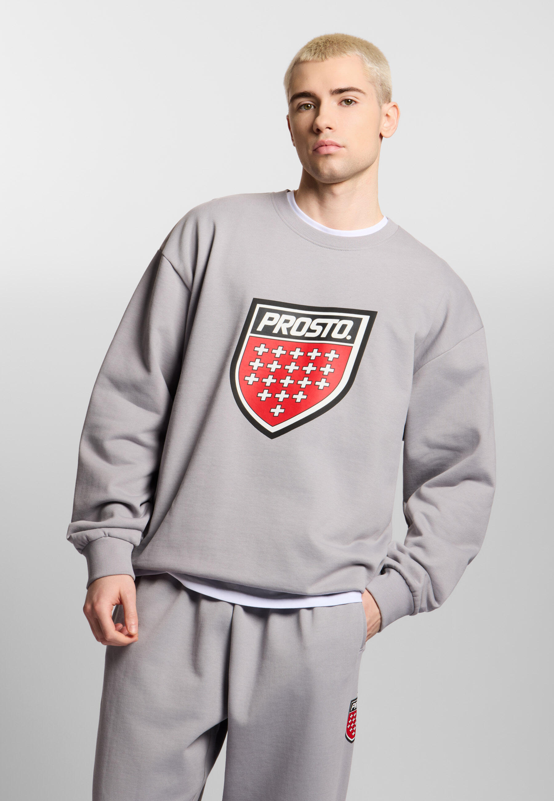 Bluza sportowa męska Prosto Shield Big bez kaptura 4/7