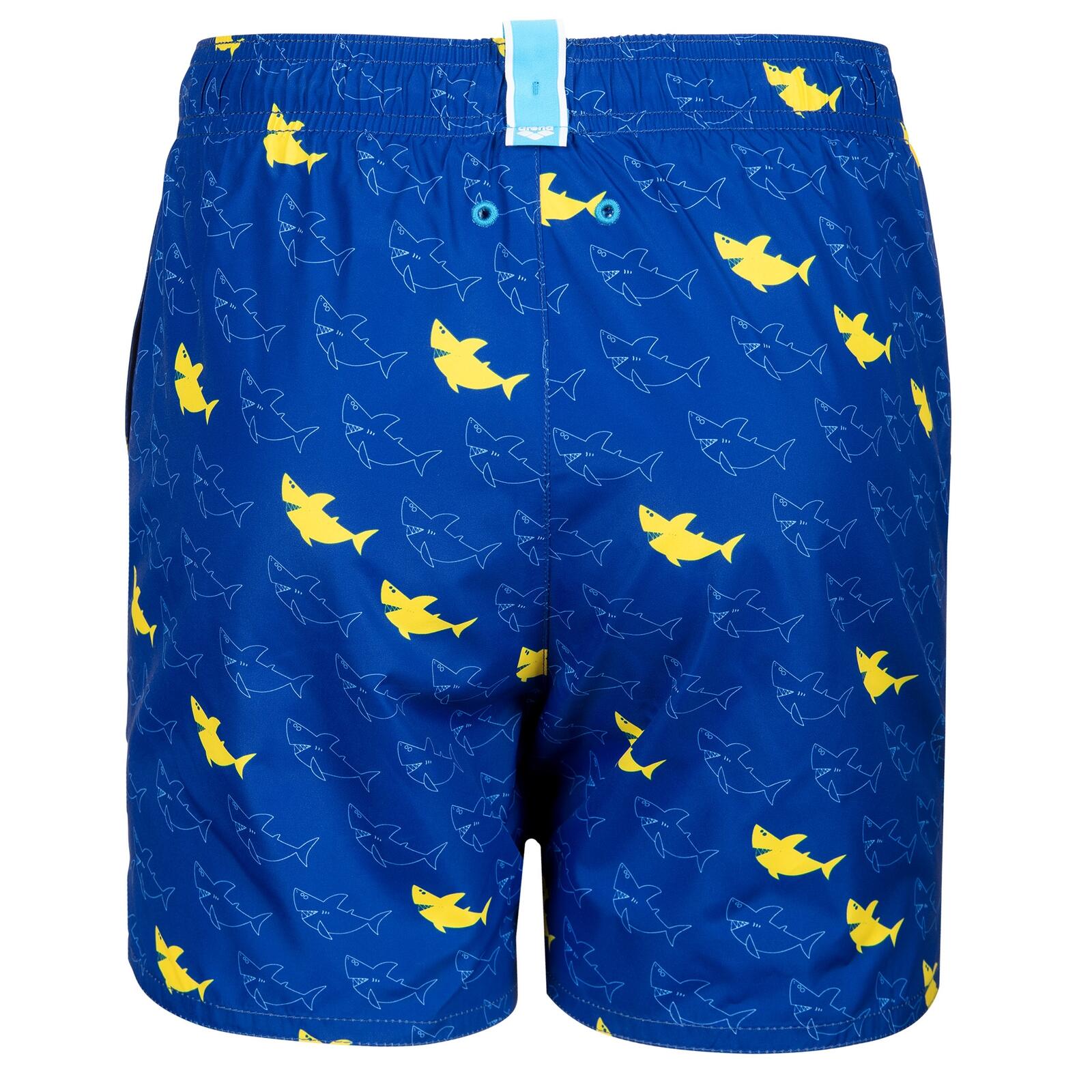 Badehose schnelltrocknend chlorbeständig Jungen - Water Prints Beach Boxer AO 2/7