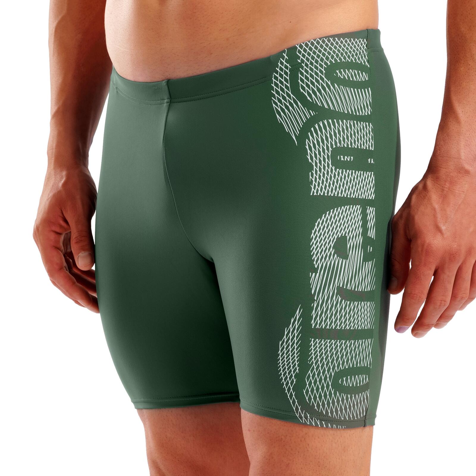 Badehose schnelltrocknend chlorbeständig Herren - Swim Mid Jammer Graphic 4/6
