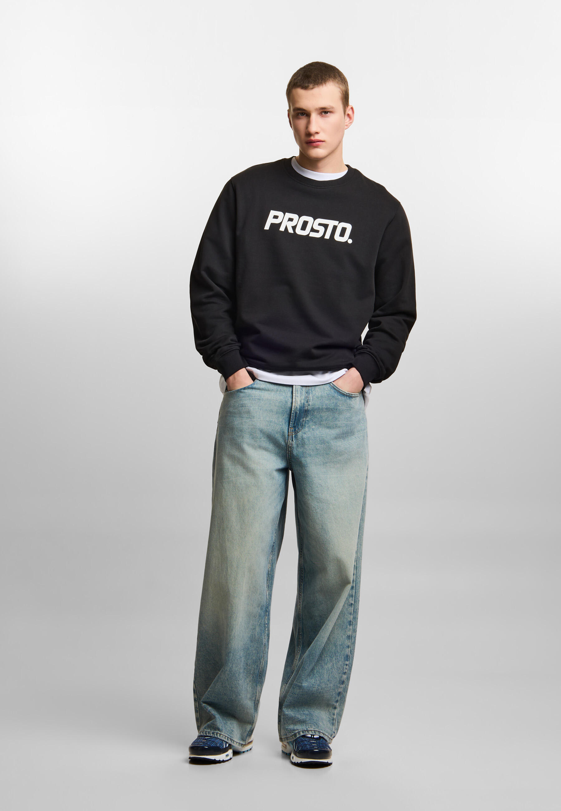 Bluza sportowa męska Prosto Old Logo bez kaptura