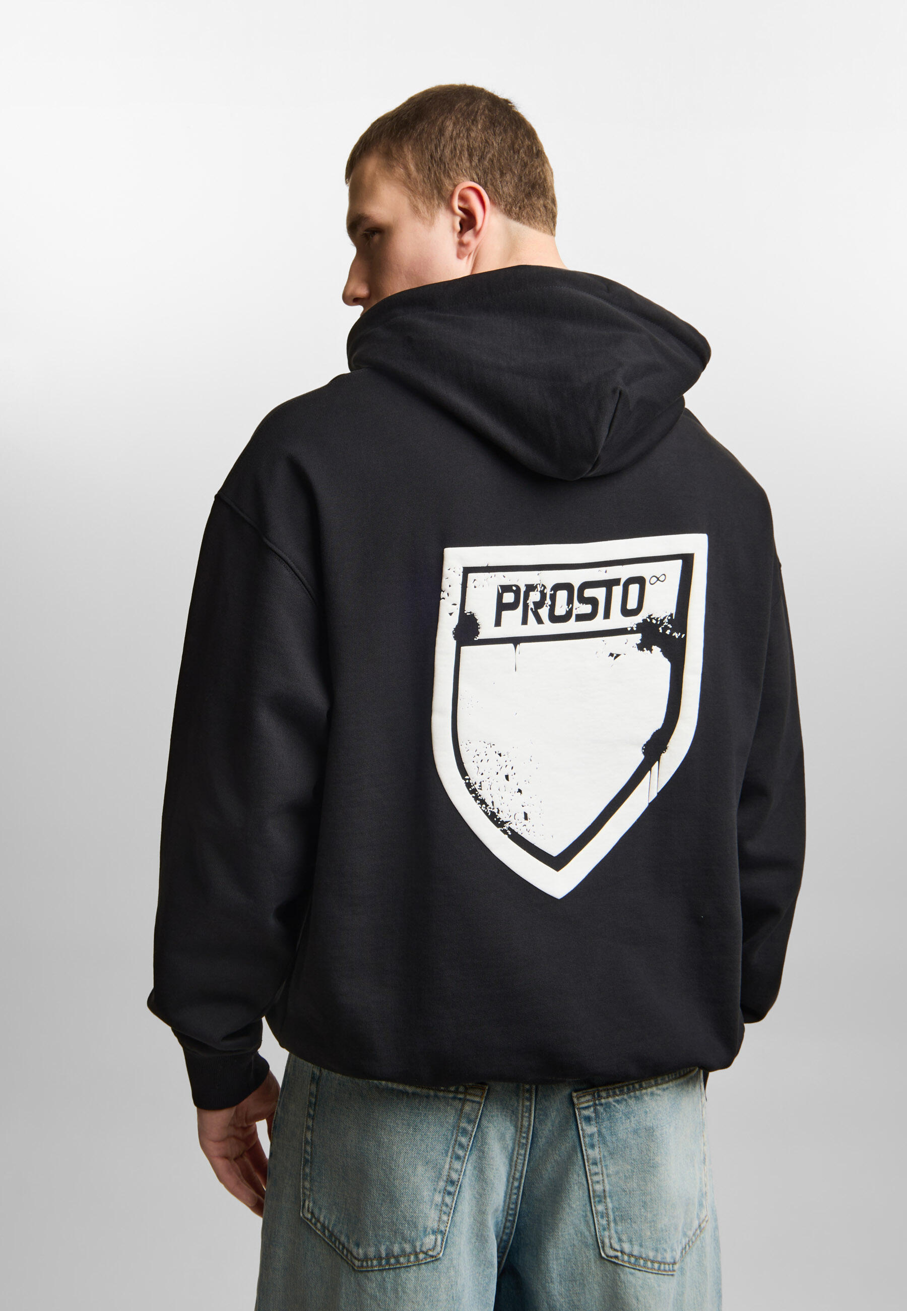 Bluza sportowa męska Prosto Shield Mini Splash z kapturem 5/7
