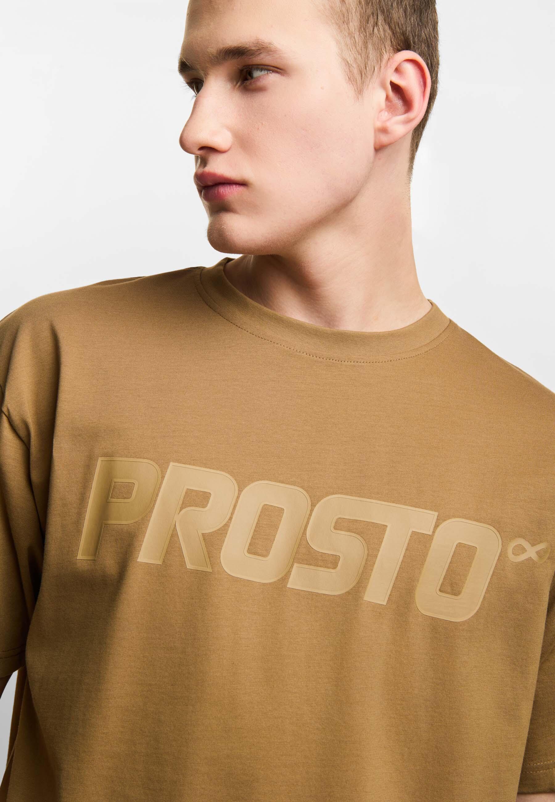 Koszulka sportowa męska Prosto Big log t-shirt z krótkim rękawem 4/6