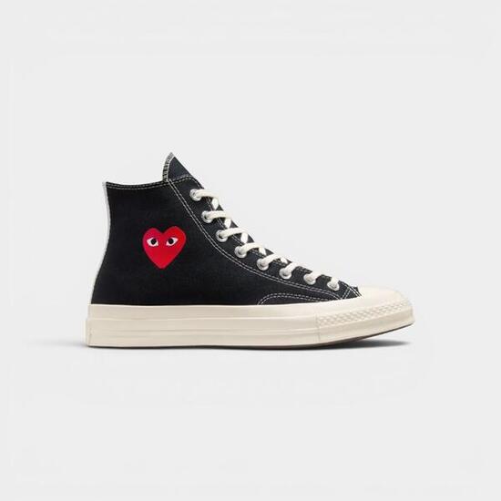 Converse Chuck Taylor All Star 70 Hi Comme des Garcons PLAY Single Heart Black