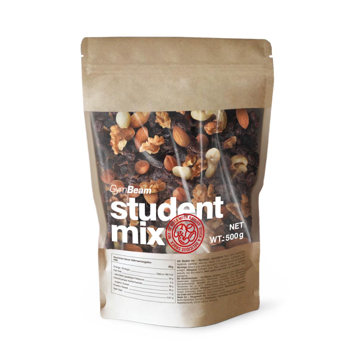 GYMBEAM Ořechový mix Studentský mix 500 g