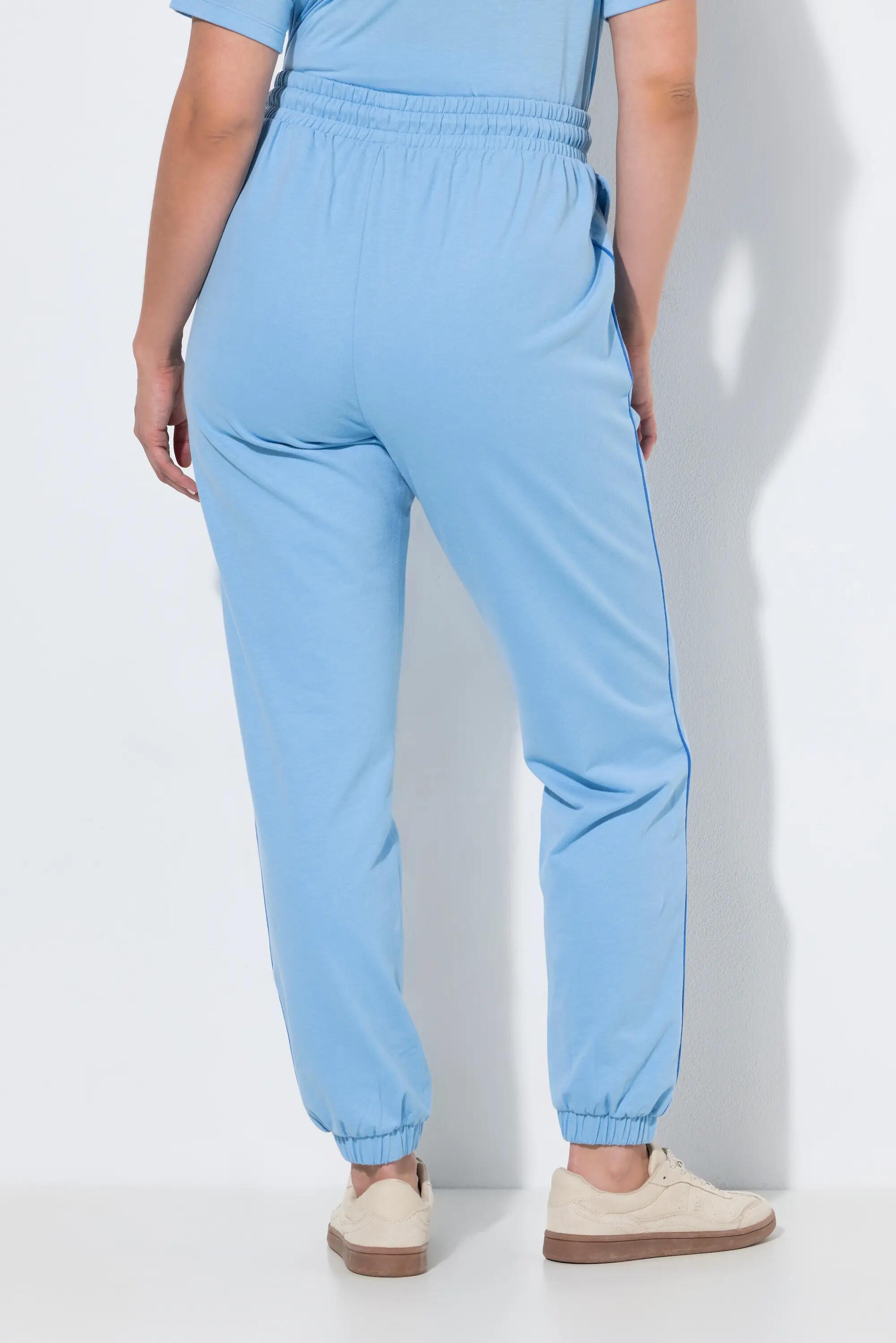 Dames Joggingbroek paspel opzij elastische tailleband elastische zoom 2/7