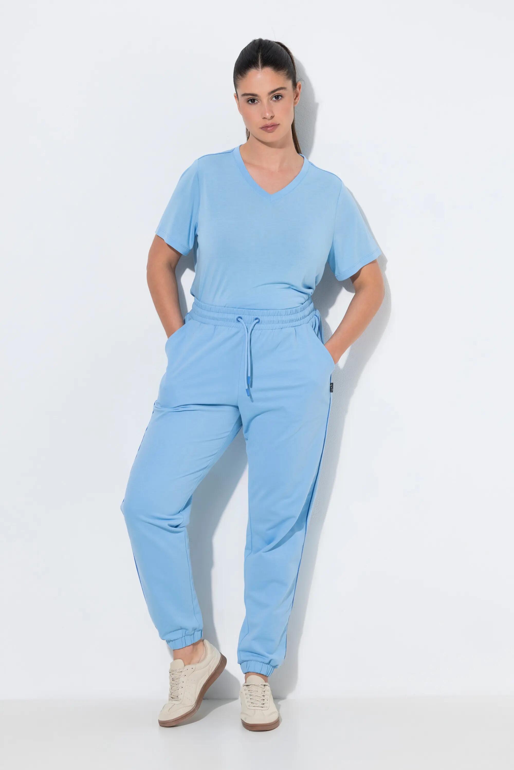 Dames Joggingbroek paspel opzij elastische tailleband elastische zoom 6/7