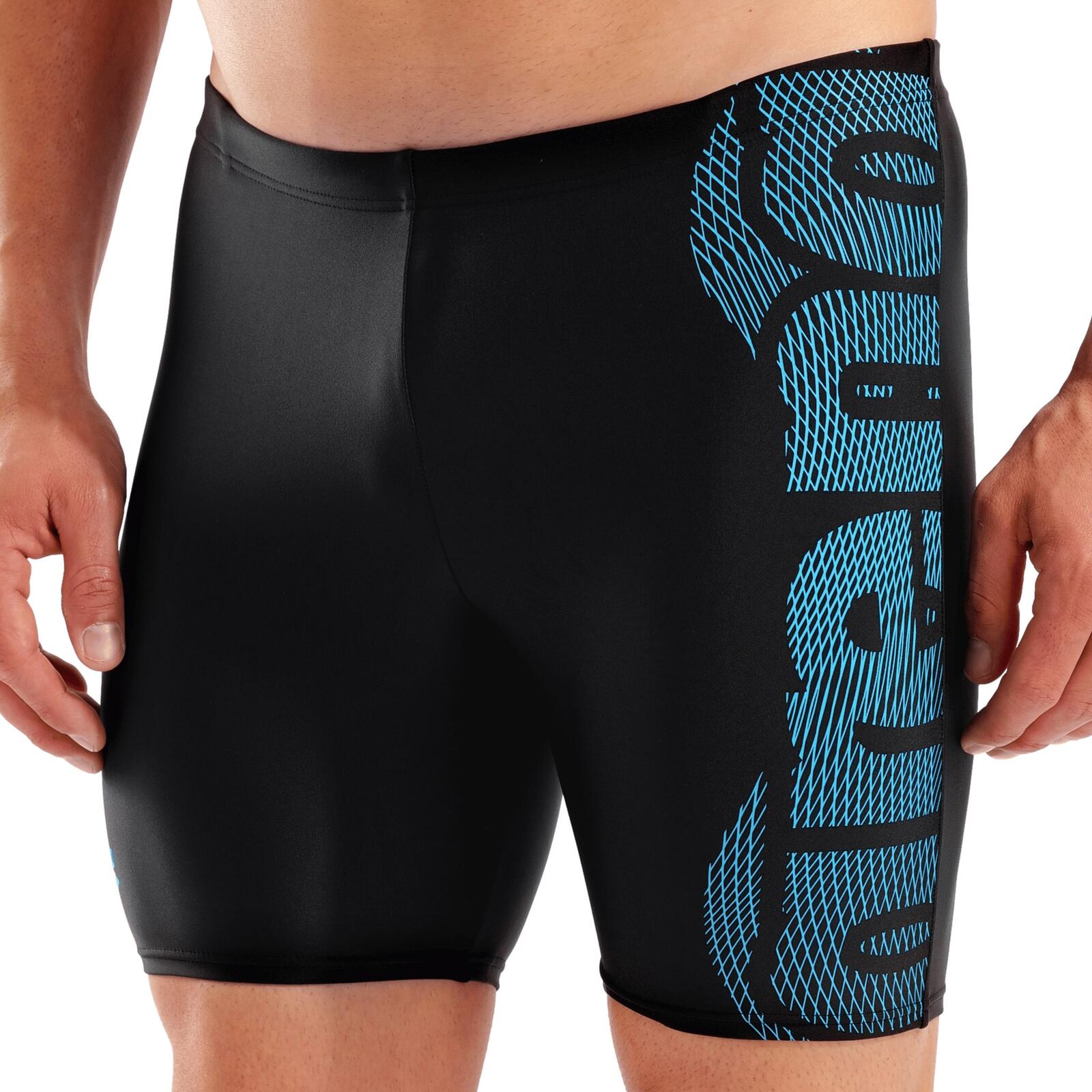Badehose schnelltrocknend chlorbeständig Herren - Swim Mid Jammer Graphic 4/6