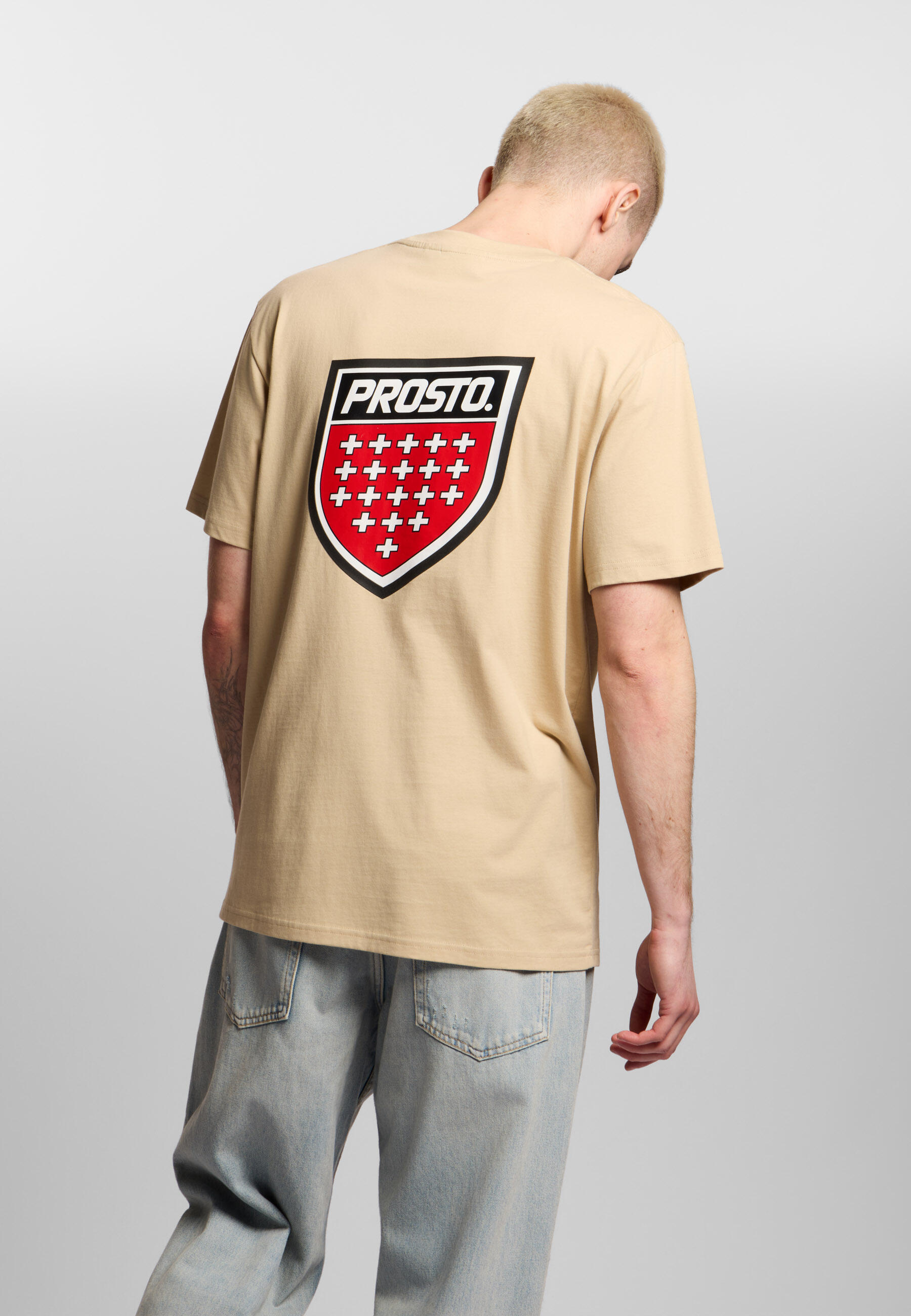 Koszulka sportowa męska Prosto Shield Big z krótkim rękawem