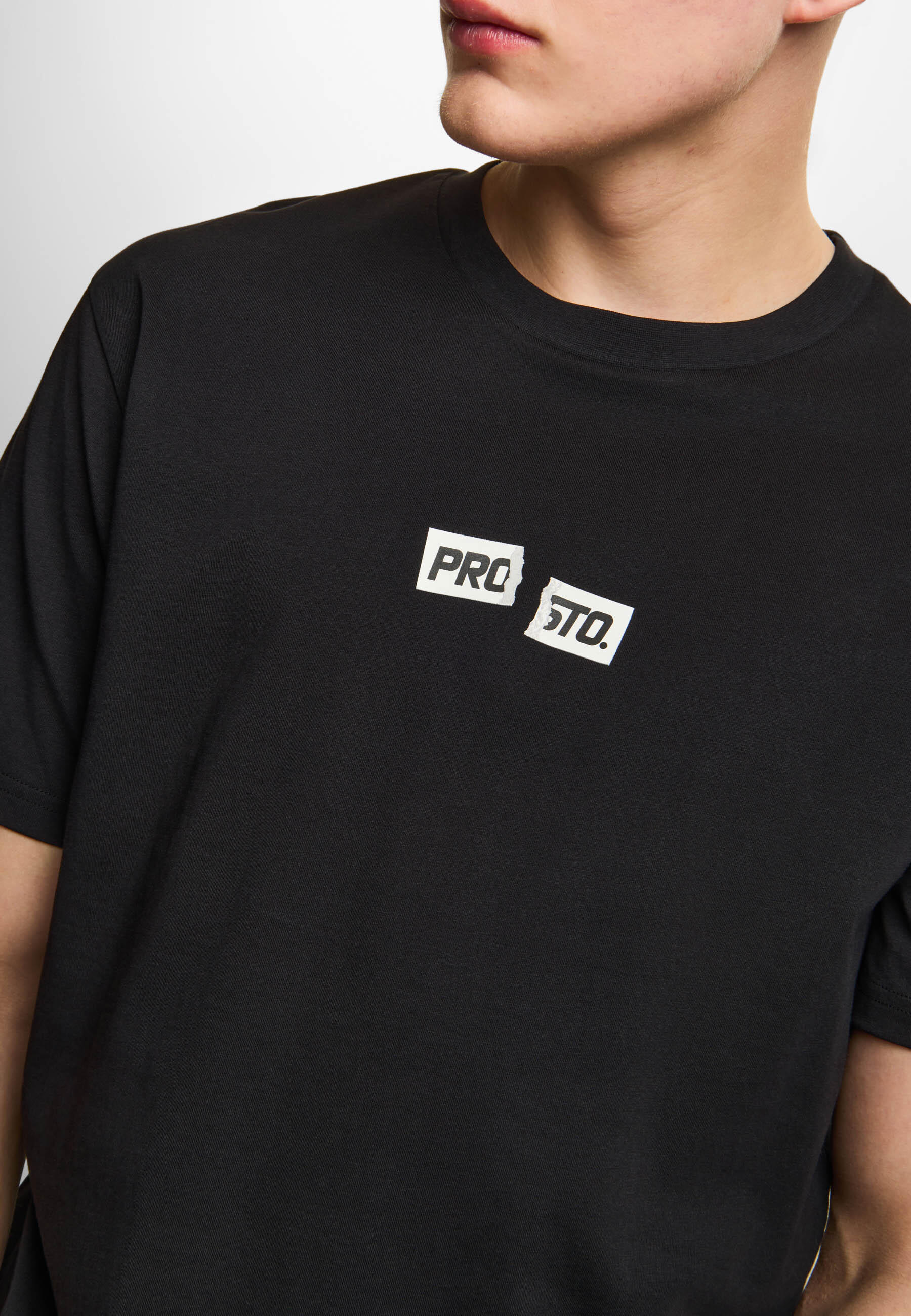 Koszulka sportowa męska Prosto Crack Box Logo z krótkim rękawem 3/6