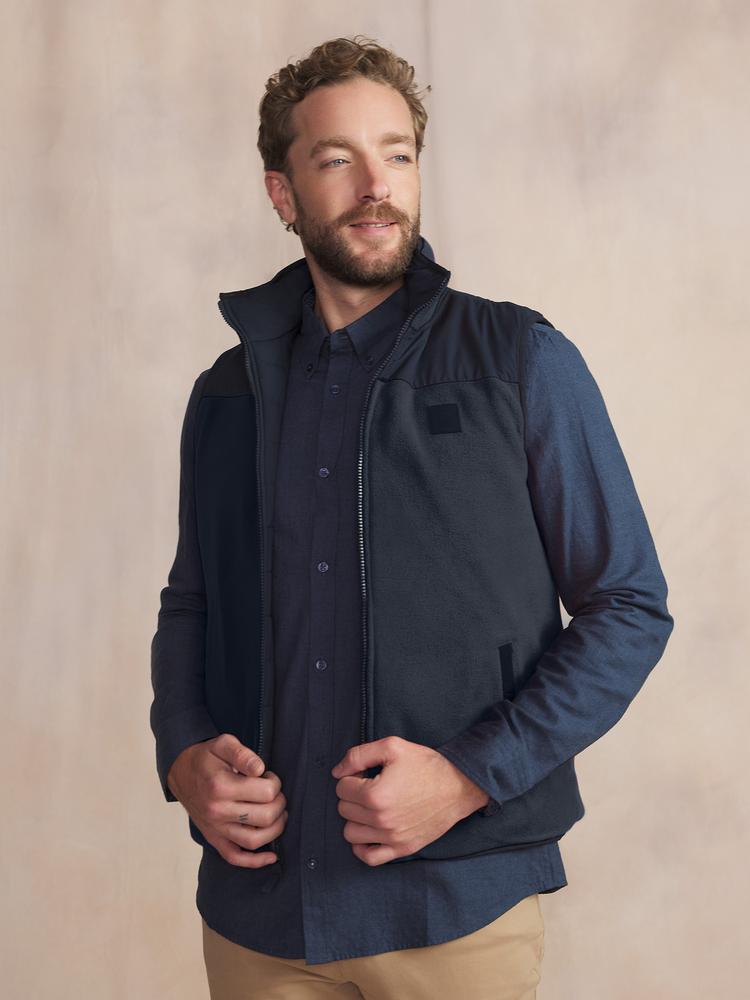 Plumífero sin Mangas Marino para Hombre TBS Josef 3/5