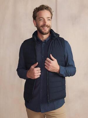 Piumino Smanicato Uomo Blu Navy TBS Josef