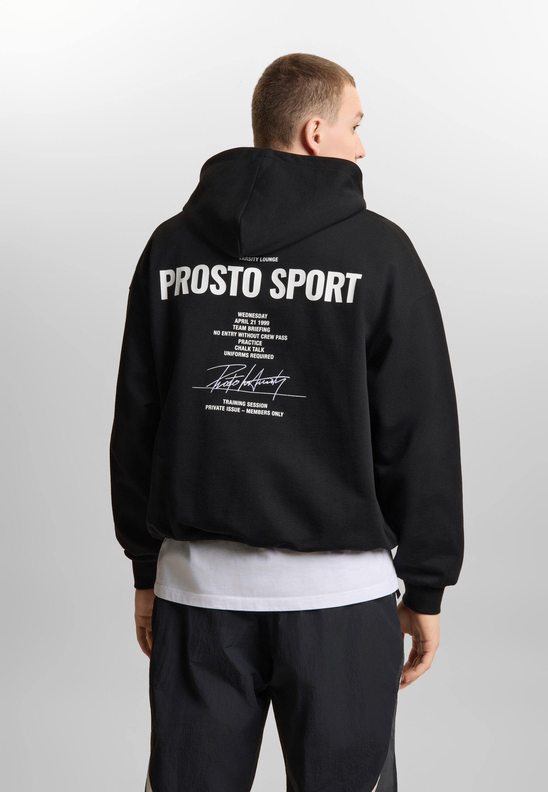 Bluza sportowa męska Prosto Club z kapturem 3/6