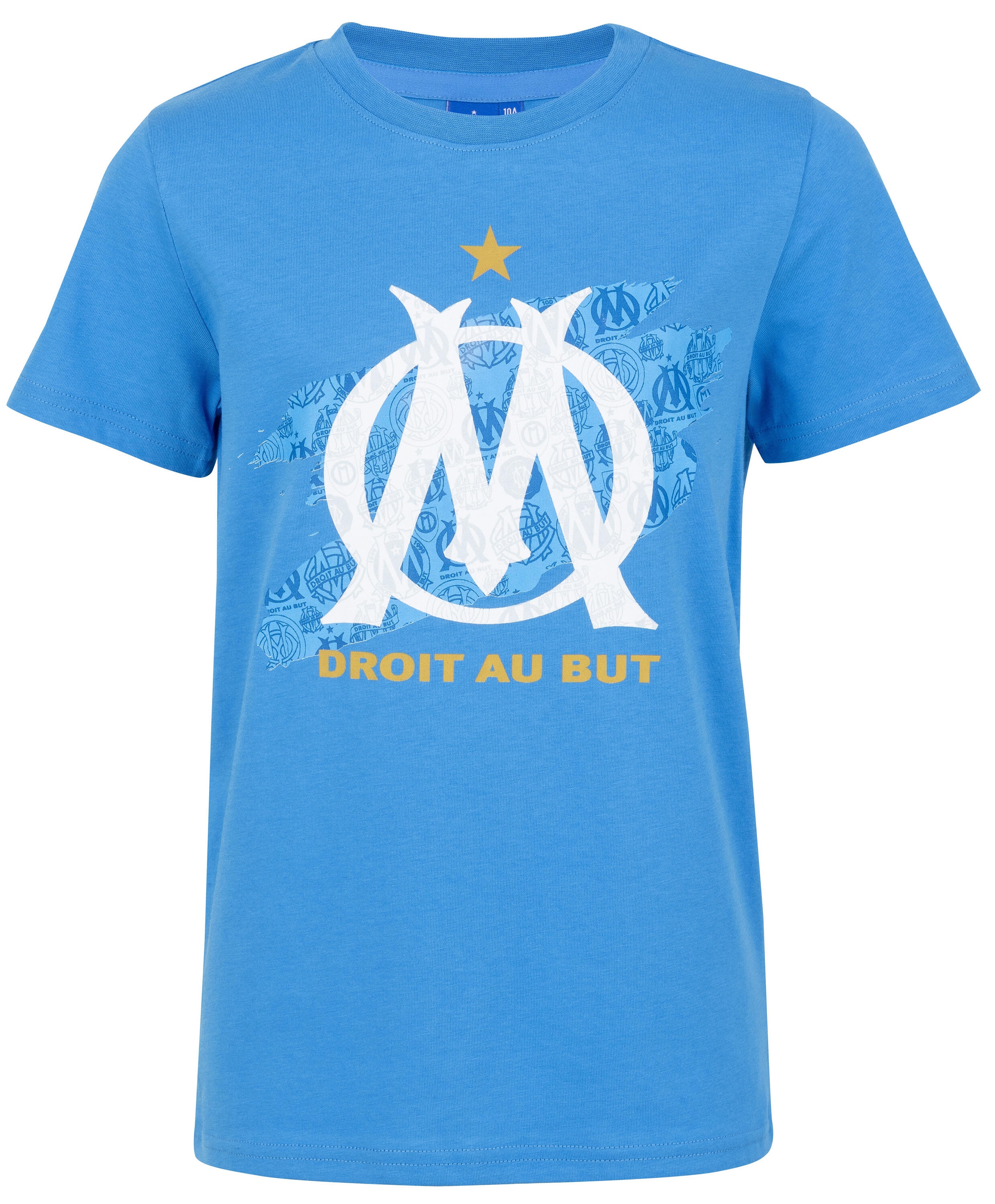 T-shirt Olympique De Marseille – Collection Officielle – 100% Coton – Pour Supporter OM, Taille Adulte