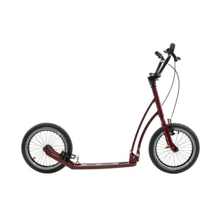 Mibo Mastr 16 - Trottinette pliable adulte rouge violet.