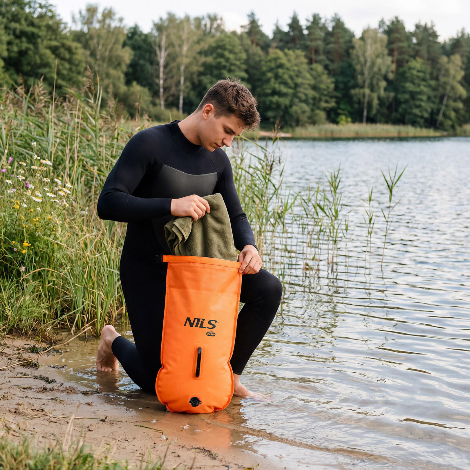 Bouée de sécurité gonflable 3 en 1 pour la natation, 28 L, NILS CAMP NC1772 3/7