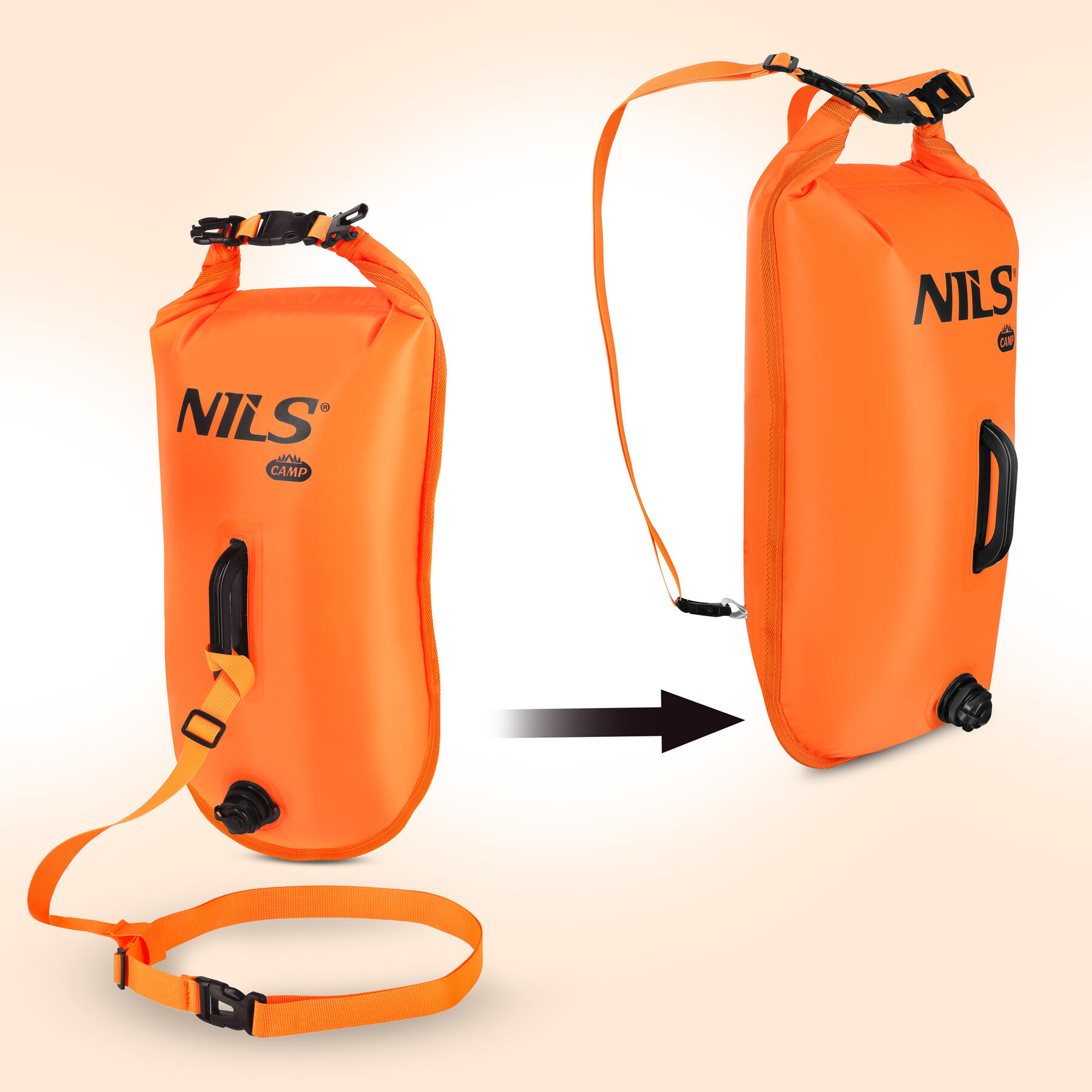 Bouée de sécurité gonflable 3 en 1 pour la natation, 28 L, NILS CAMP NC1772 4/7