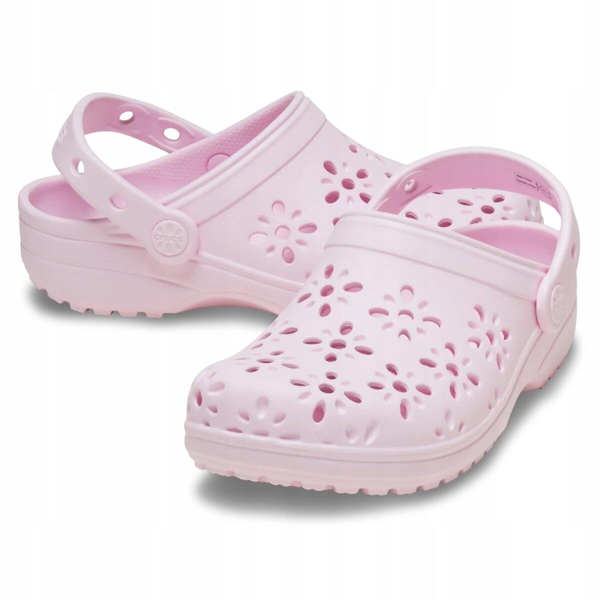 Chodaki Dla Dzieci Crocs Classic Floral Cut Out Clog 2/6