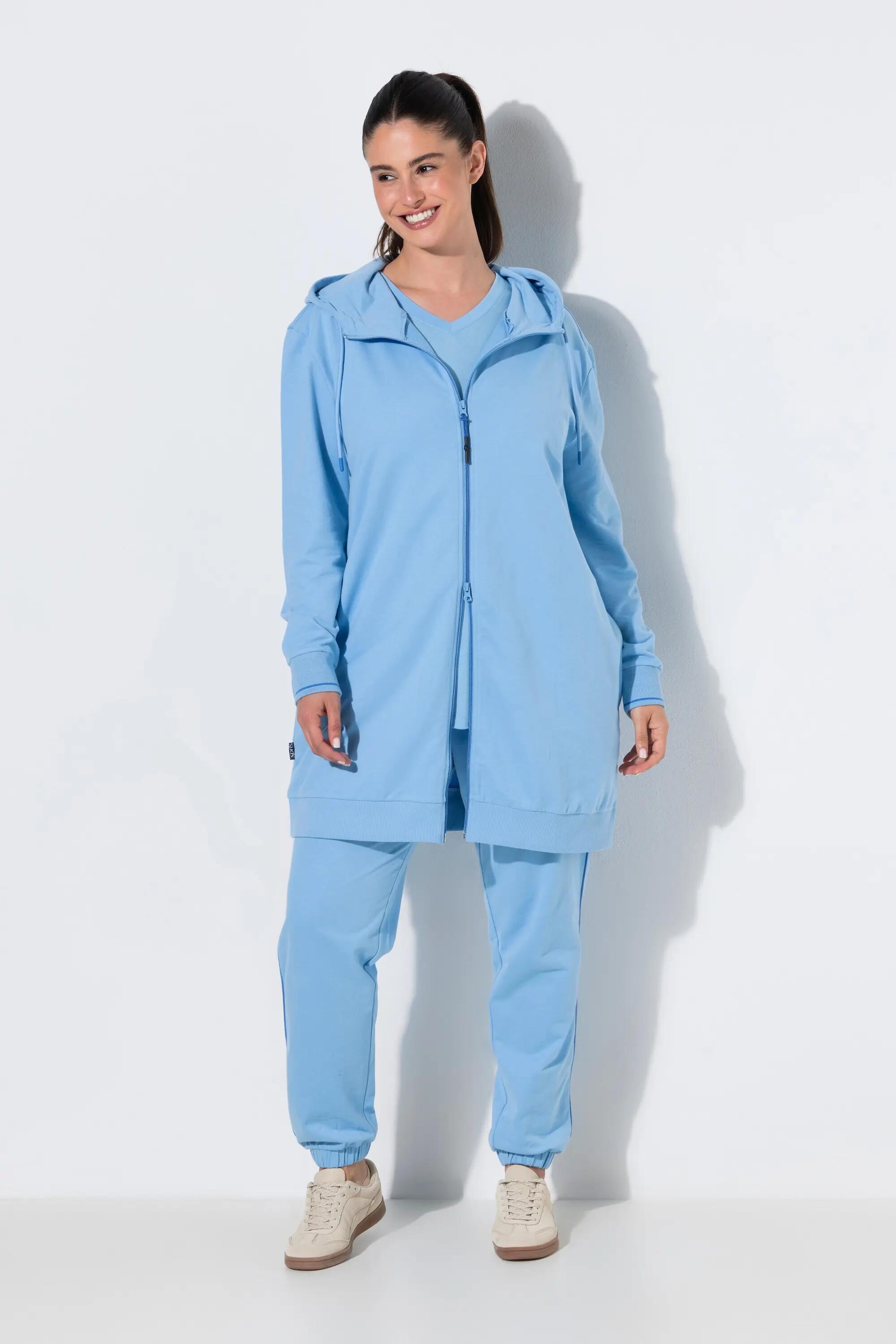 Dames Sweatvest sierpaspel oversized capuchon 2-wegrits 7/7