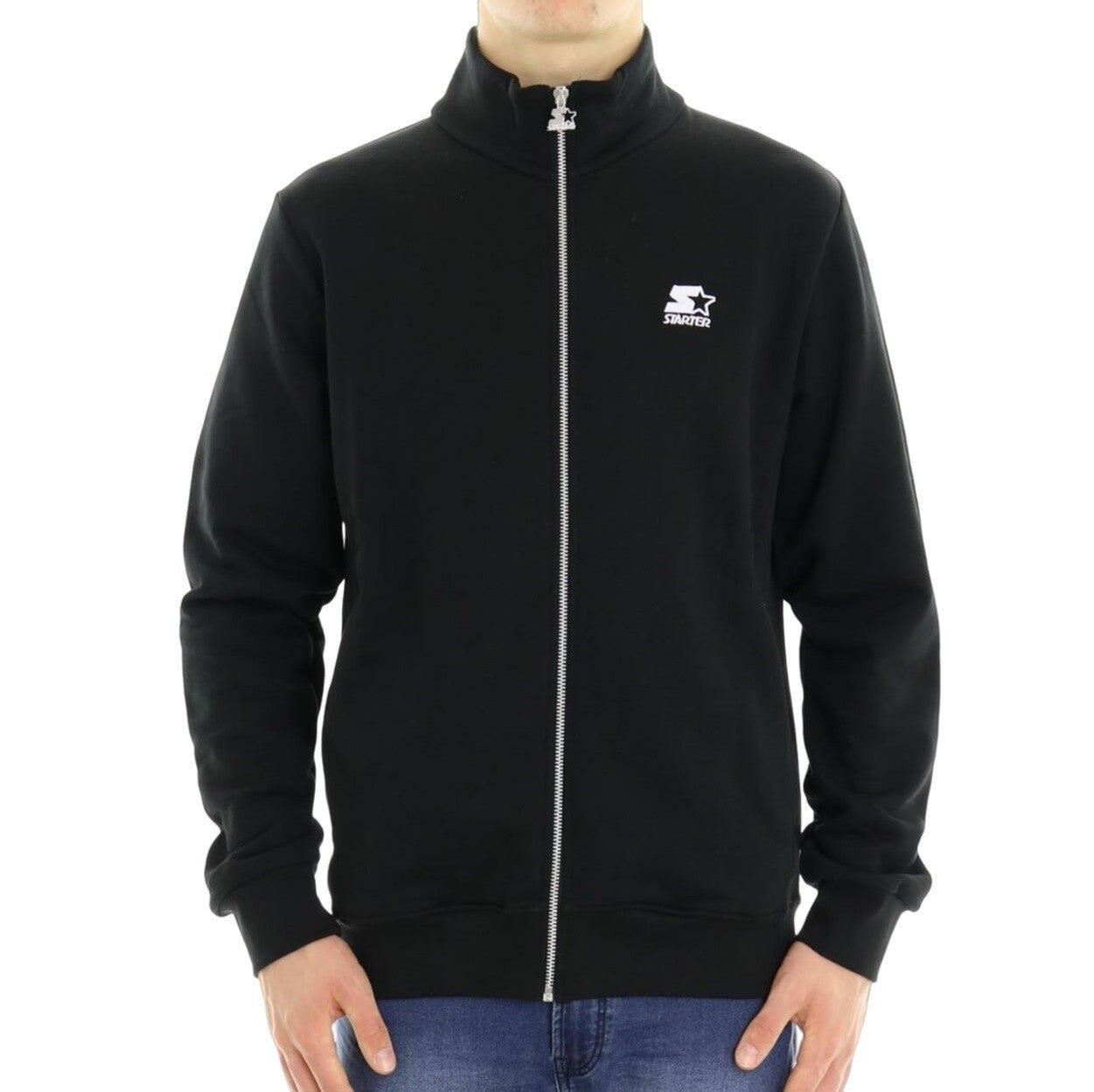 Felpa unisex STARTER BLACK LABEL con zip e collo alto (72485) 2/2