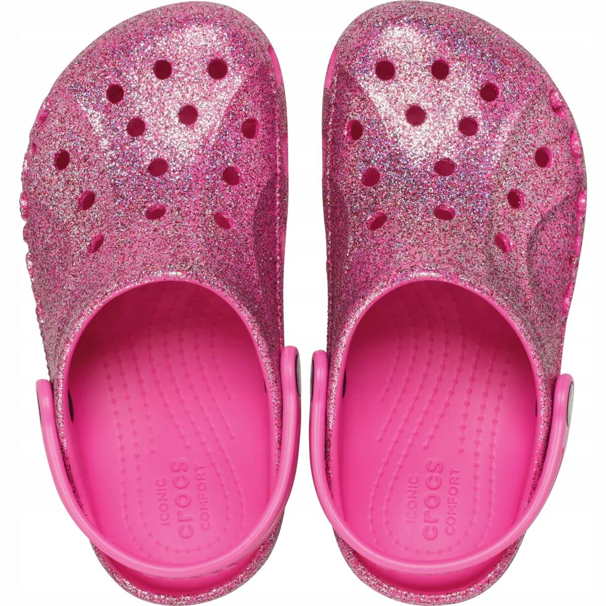 Chodaki Dla Dzieci Crocs Baya Glitter Kids Clog . 6/6
