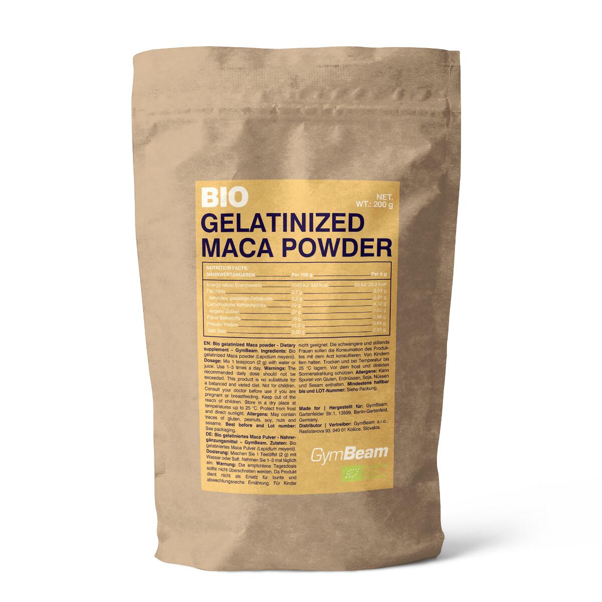 GYMBEAM Maca prášek želatinizovaný 200 g