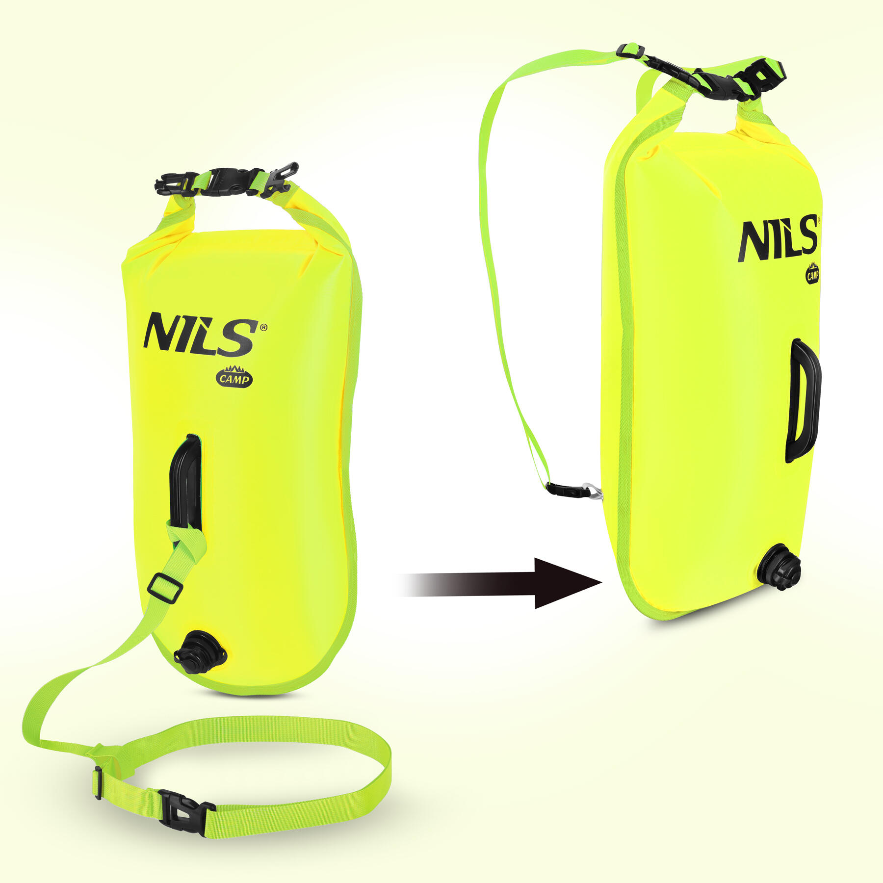 Bouée de sécurité gonflable 3 en 1 pour la natation, 28 L, NILS CAMP NC1772 3/7