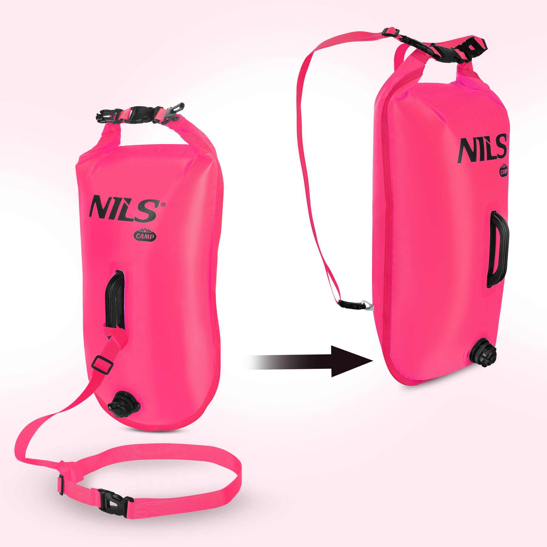 Bouée de sécurité gonflable 3 en 1 pour la natation, 28 L, NILS CAMP NC1772 4/7