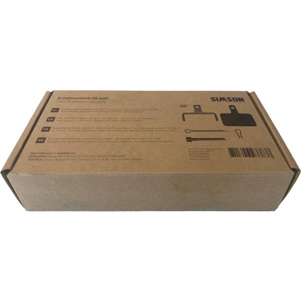 Plaquettes disque Simson VAE, Shimano/Tektro, 25 jeux 3/5
