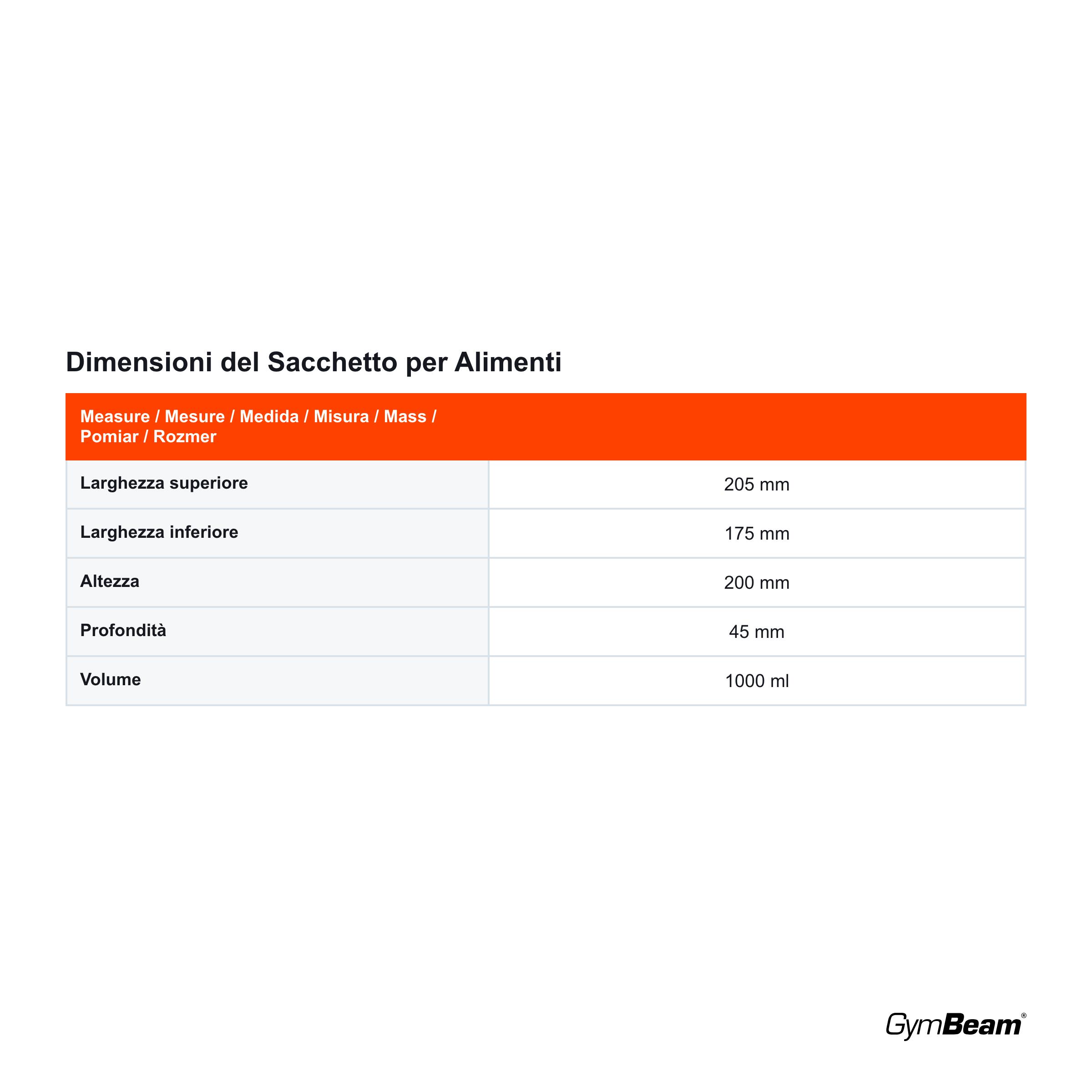 Sacchetto alimenti in silicone 1000 ml 3/4