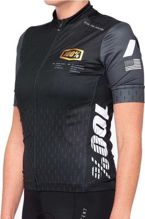 Maillot Femme 100% Exceeda Jersey Noir 1/2