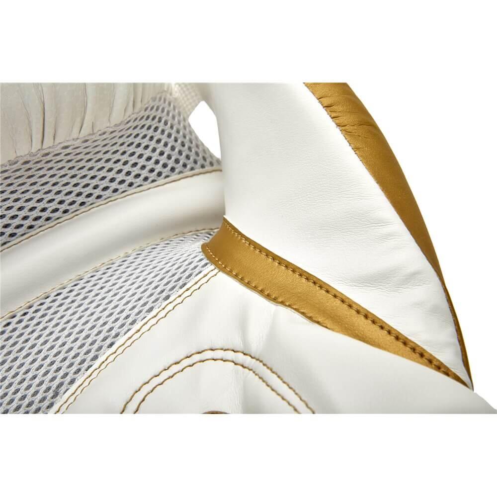 Reebok Boxing Gloves - White and Gold 4/5