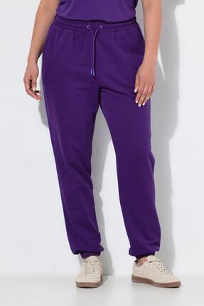 Femme Pantalon de jogging taille et bas de jambe élastiques