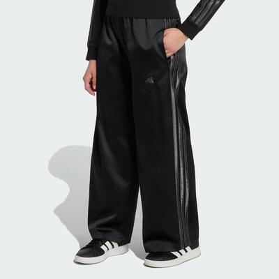 Satin broek met wijde pijpen