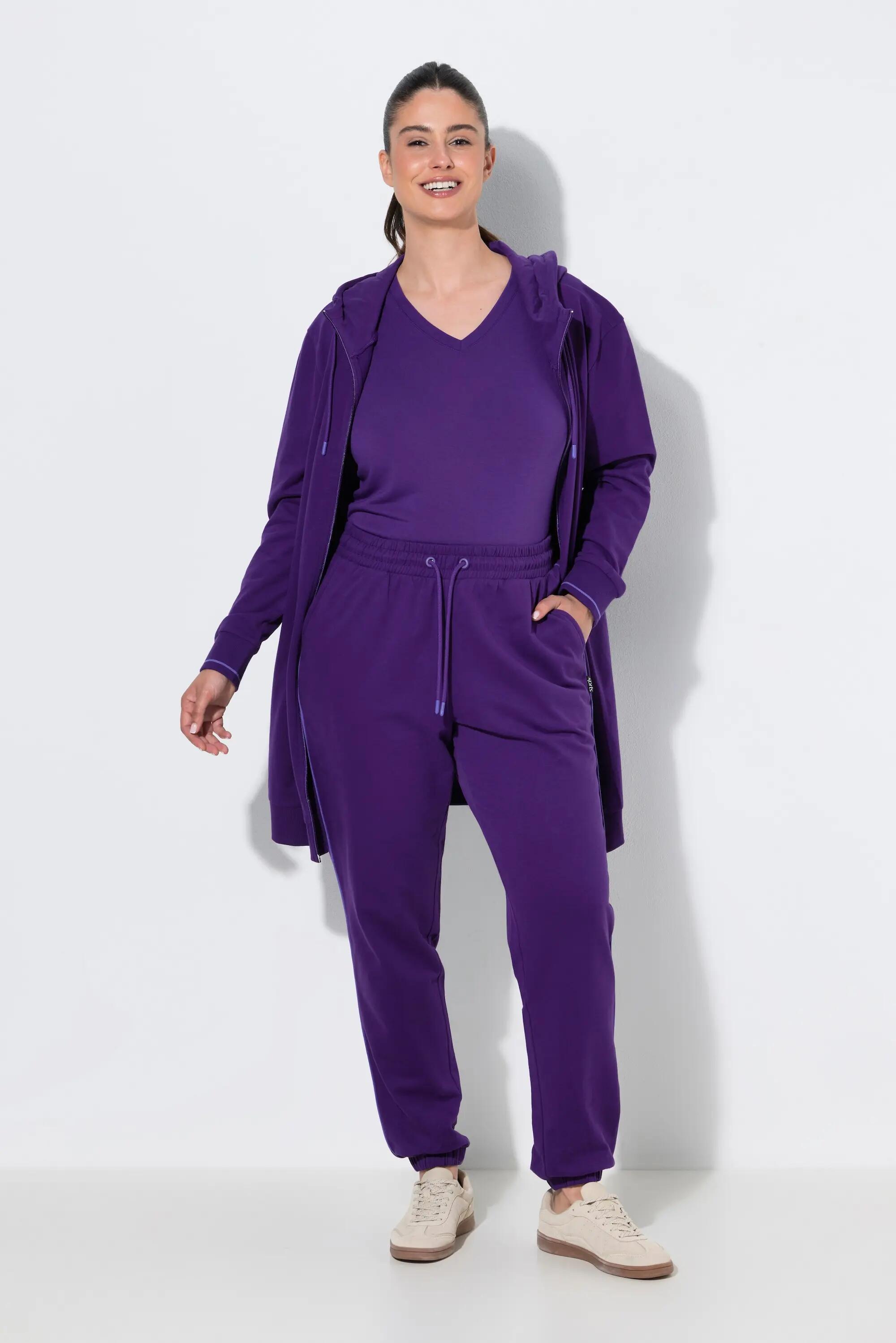 Dames Joggingbroek paspel opzij elastische tailleband elastische zoom 6/7