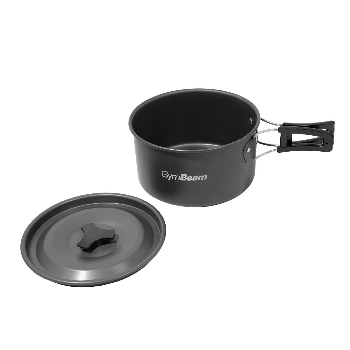 Set pentole campeggio in alluminio 5/7