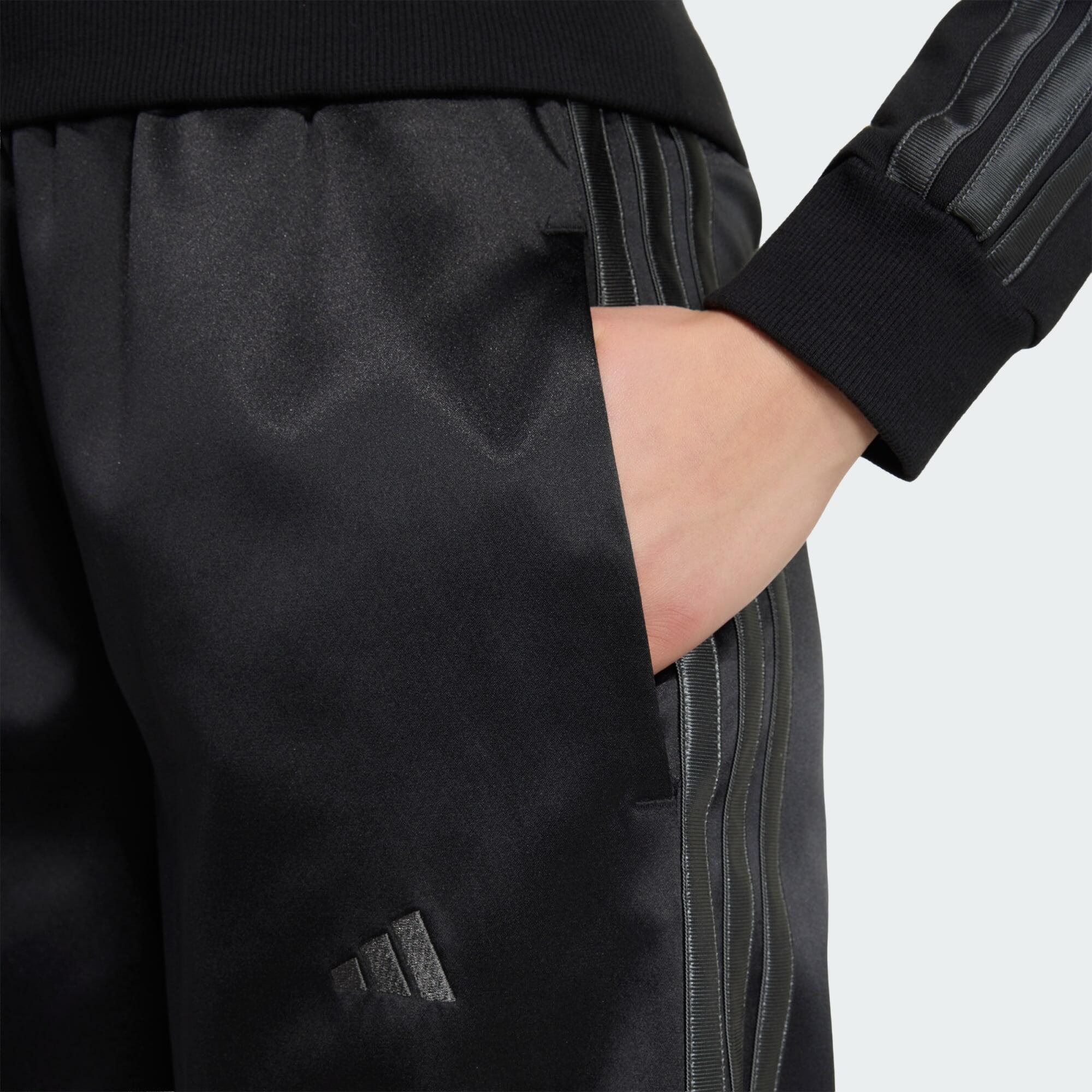 PANTALONI A GAMBA LARGA IN RASO 4/5