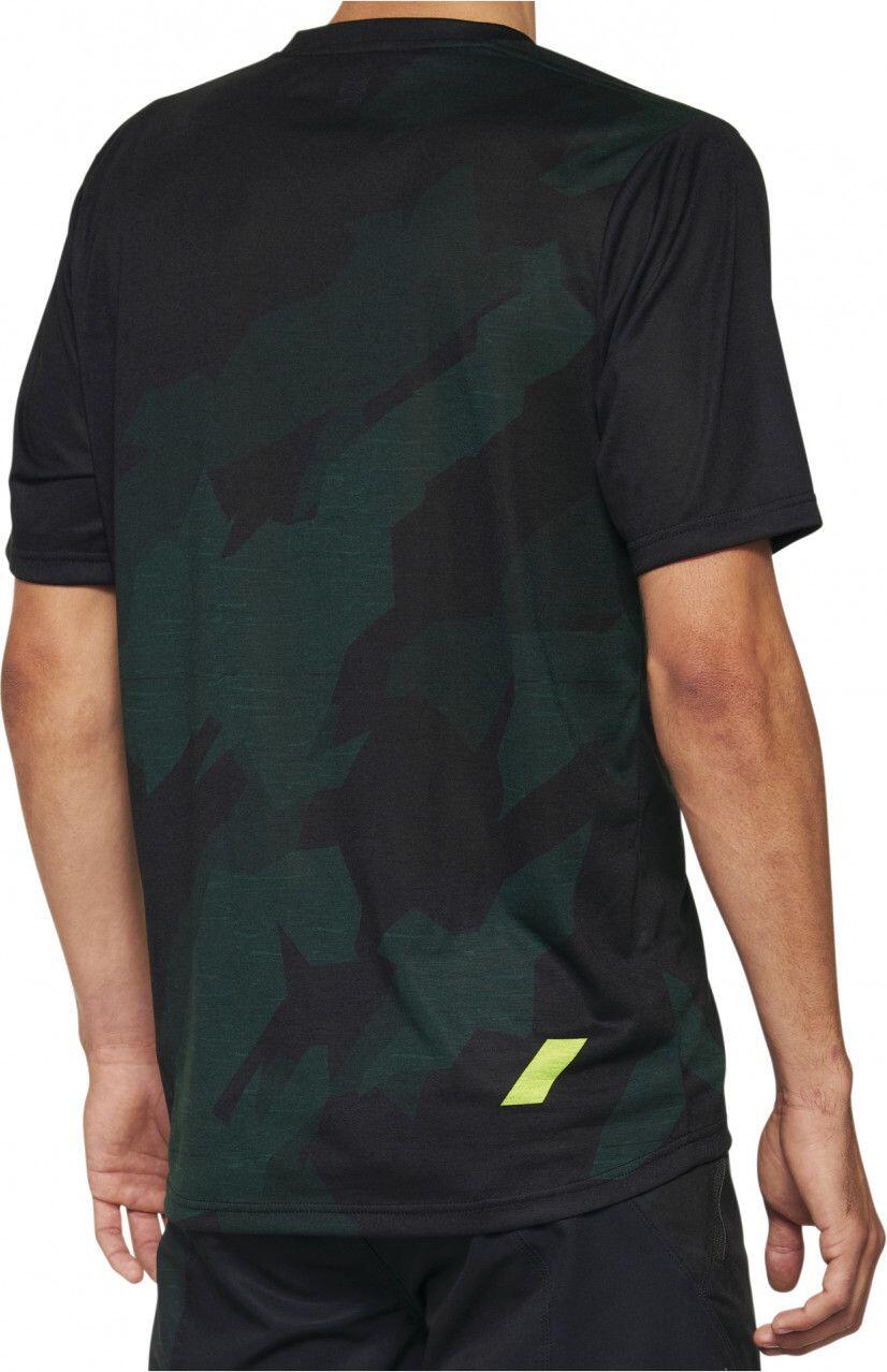 Airmatic 100% Short Sleeve Jersey Black / Camo 2/2